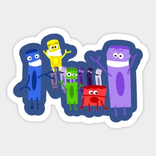 Crayon Party Sticker